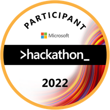 Microsoft Global Hackathon 2022 badge